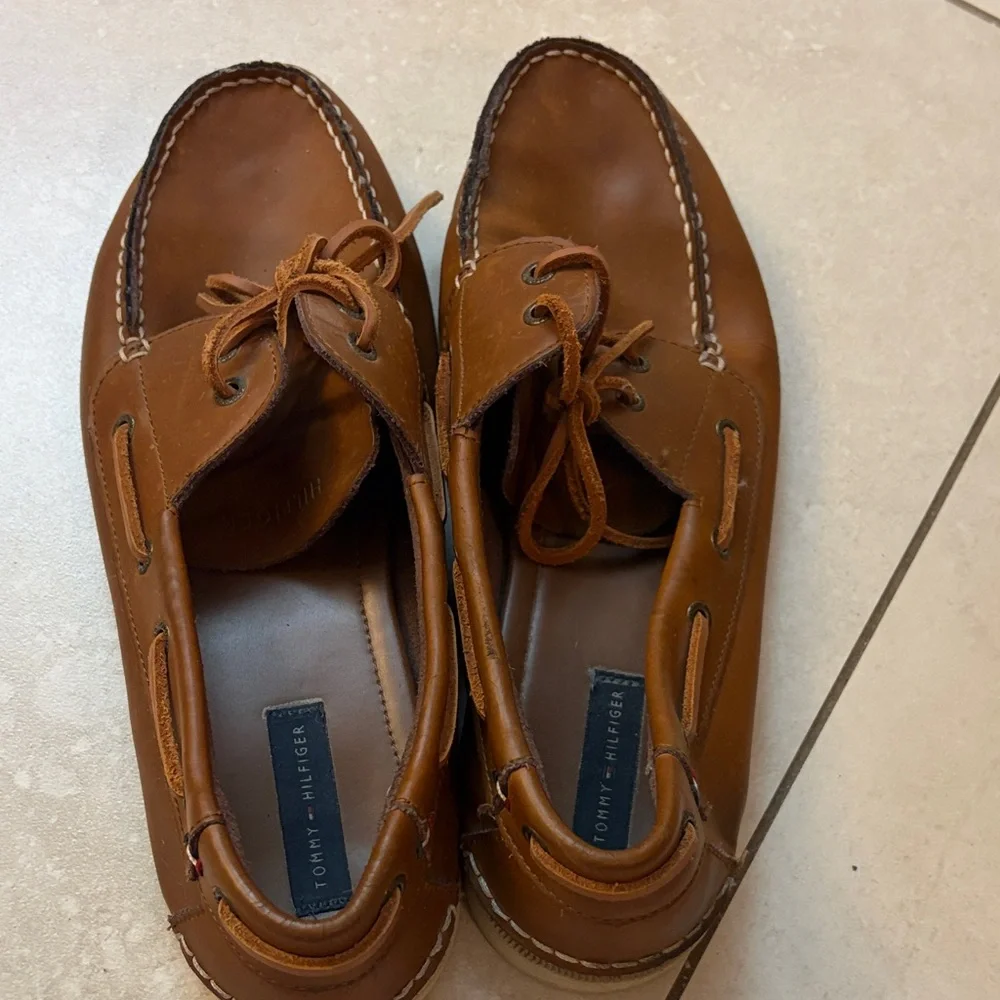 Tommy Hilfiger Tan Boat Shoes
